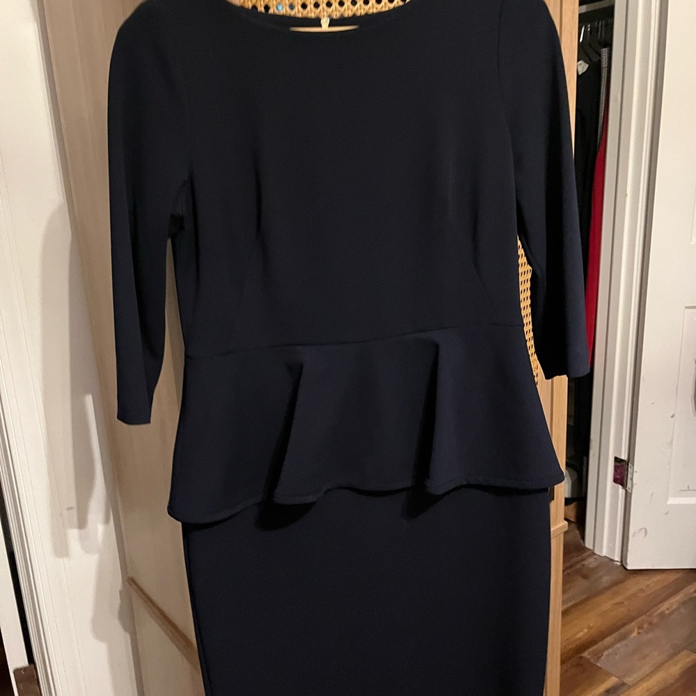 Calvin Klein Dark Blue Long Sleeve Dress